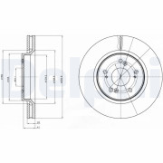 BG4250C Brzdový kotouč DELPHI