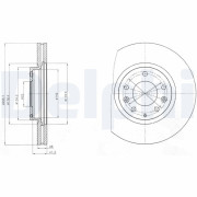 BG4256 Brzdový kotouč DELPHI