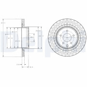 BG4307 Brzdový kotouč DELPHI