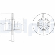 BG4332 Brzdový kotouč DELPHI