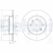 BG4538C Brzdový kotouč DELPHI