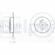 BG4539C Brzdový kotouč DELPHI