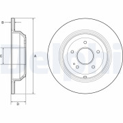 BG4791C Brzdový kotouč DELPHI