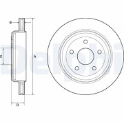 BG4802C Brzdový kotouč DELPHI