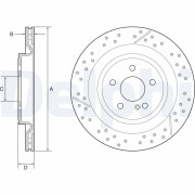 BG4958C Brzdový kotouč DELPHI