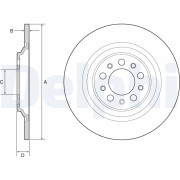 BG4961C Brzdový kotouč DELPHI