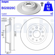 BG5020C Brzdový kotouč DELPHI