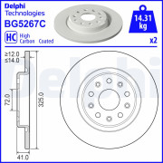 BG5267C DELPHI brzdový kotúč BG5267C DELPHI