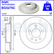 BG5276C DELPHI brzdový kotúč BG5276C DELPHI