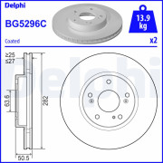 BG5296C Brzdový kotouč DELPHI