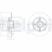 BG9022RSC Brzdový kotouč DELPHI