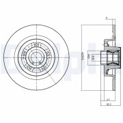 BG9023RSC Brzdový kotouč DELPHI