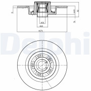 BG9026RS Brzdový kotouč DELPHI