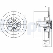 BG9028RS Brzdový kotouč DELPHI