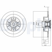 BG9028RSC Brzdový kotouč DELPHI