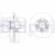 BG9031RS Brzdový kotouč DELPHI