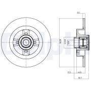 BG9032RSC Brzdový kotouč DELPHI