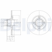 BG9033RSC Brzdový kotouč DELPHI