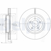 BG9050 Brzdový kotouč DELPHI
