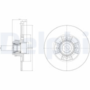 BG9114RSC Brzdový kotouč DELPHI