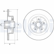 BG9136RSC Brzdový kotouč DELPHI