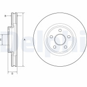 BG9203C Brzdový kotouč DELPHI