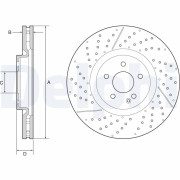 BG9229C Brzdový kotouč DELPHI