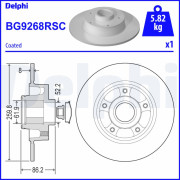 BG9268RSC Brzdový kotouč DELPHI