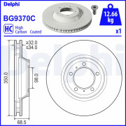 BG9370C Brzdový kotouč DELPHI