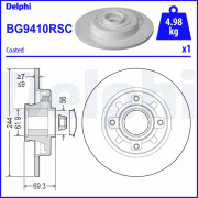 BG9410RSC Brzdový kotouč DELPHI