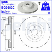 BG9582C DELPHI brzdový kotúč BG9582C DELPHI