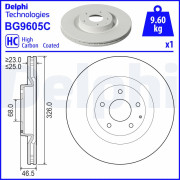 BG9605C Brzdový kotouč DELPHI