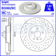 BG9629C DELPHI brzdový kotúč BG9629C DELPHI