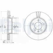 BG9891C Brzdový kotouč DELPHI