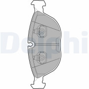 LP1002 Sada brzdových destiček, kotoučová brzda DELPHI