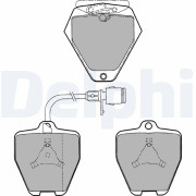 LP1024 Sada brzdových destiček, kotoučová brzda DELPHI