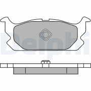 LP1065 Sada brzdových destiček, kotoučová brzda DELPHI