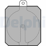 LP111 Sada brzdových destiček, parkovací brzda DELPHI