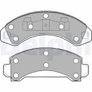 LP1173 Sada brzdových destiček, kotoučová brzda DELPHI