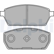 LP1430 Sada brzdových destiček, kotoučová brzda DELPHI