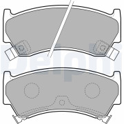 LP1735 Sada brzdových destiček, kotoučová brzda DELPHI