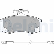 LP1800 Sada brzdových destiček, kotoučová brzda DELPHI