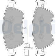 LP2072 Sada brzdových destiček, kotoučová brzda DELPHI