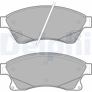 LP2142 Sada brzdových destiček, kotoučová brzda DELPHI