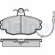 LP248 Sada brzdových destiček, kotoučová brzda DELPHI