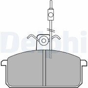 LP436 Sada brzdových destiček, kotoučová brzda DELPHI