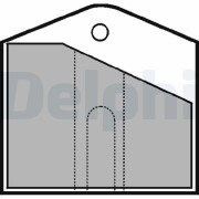 LP553 Sada brzdových destiček, parkovací brzda DELPHI