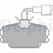 LP592 Sada brzdových destiček, kotoučová brzda DELPHI