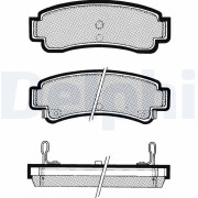 LP807 Sada brzdových destiček, kotoučová brzda DELPHI