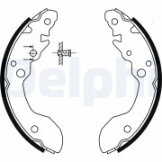 LS1856 Sada brzdových čelistí DELPHI